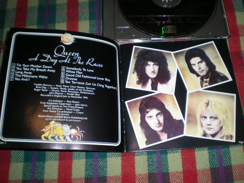 Queen / A Day At The Races Cd Made In Holland D1 (Usado)
