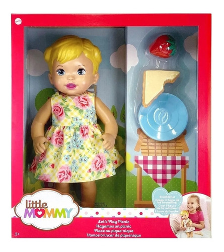 Muñeca Little Mommy Hagamos Un Picnic + Accesorios - Mattel
