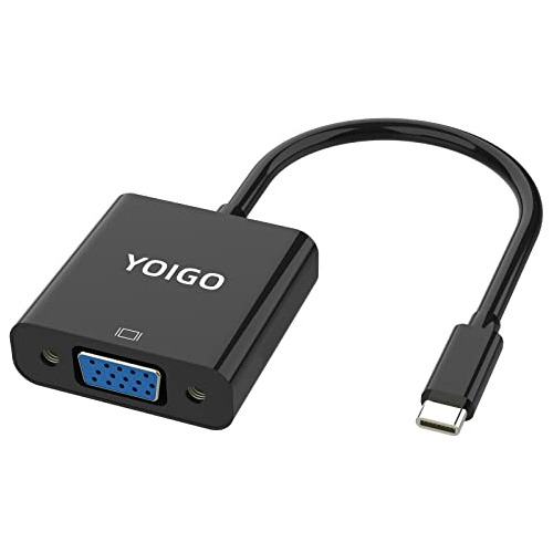 Adaptador Usb C Vga, Usb3.1 Thunderbolt 3 Typec Vga Lap...