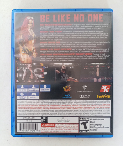 Wwe 2k18 Para Ps4 Formato Fisico (Usado)