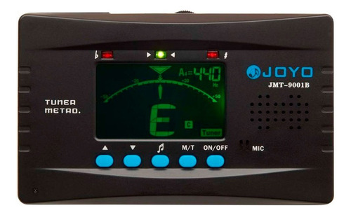 Afinador Metronomo Cromatico Joyo Jmt-9001b Guitarra Bajo Color Negro