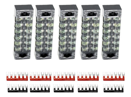 Terminal De Tornillo De Doble Fila, 5 Piezas, 600 Tiras De 6