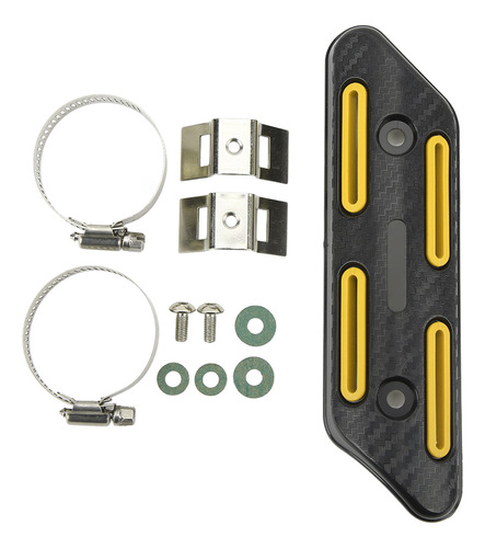 Protector Térmico De Tubo De Escape Amarillo Universal Para