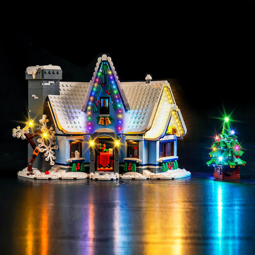 Juego De Luces Led Creativas Para Lego Santa S Visit 10293 C