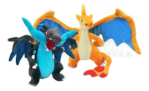 Pelúcia Mega Charizard X Pokémon Center - Toy Store - Brinquedos