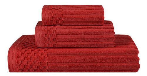 Juego De Toallas De Algodón 3 Piezas Secado Rápido Absorbent