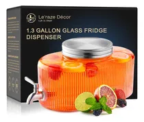 Comprar Dispensador De Bebidas De Vidrio Para Nevera, Grifo De Acero