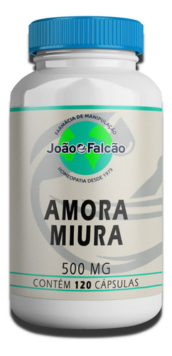 Amora Miura 500mg 120 Cápsulas Sabor Natural