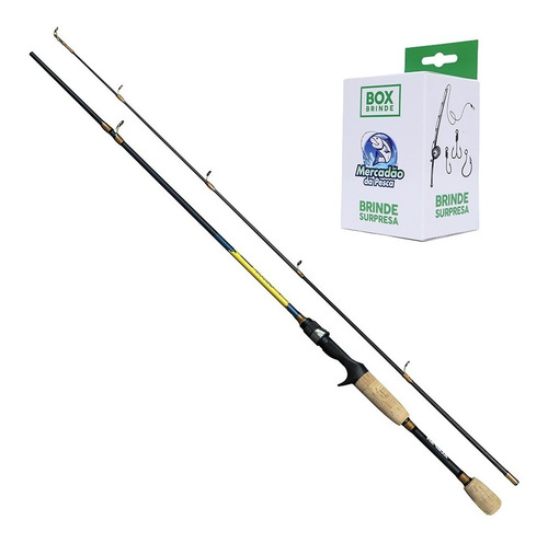 Imagem 1 de 10 de Vara Carbono Albatroz Topaz 562 6-12lb 1,68m Cabo Cortiça