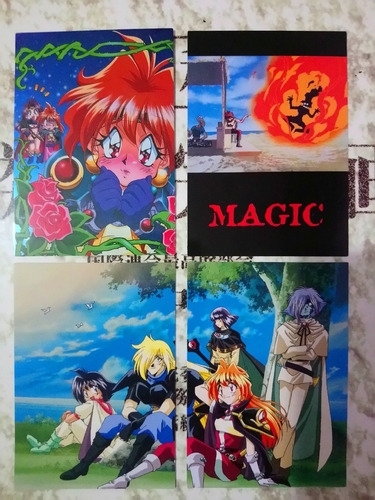 4 Tarjetas Japonesas Originales Del Anime  Slayers. 