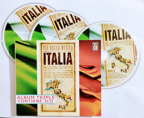 Música De Italia Álbum 3 Cd Nicola Di Bari Mina Iva Zanicchi