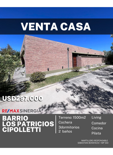 Venta Casa, Barrio Los Patricios I, Cipolletti