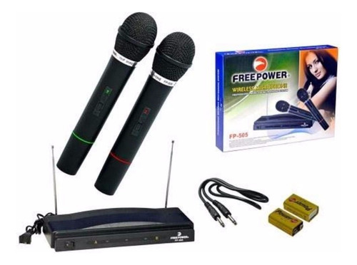 Microfonos Inalambricos 2 En 1 Doble Dual Karaoke Eventos