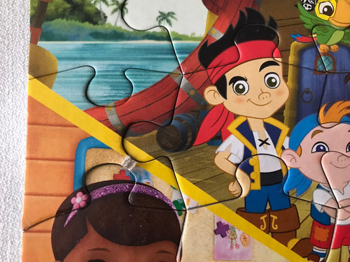 Tres Juegos De Mesa En Uno Disney Junior Con Detalle (Usado)