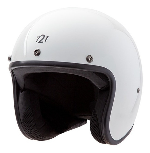 Casco Hawk 721 Abierto Blanco Brillo En Teo Motos