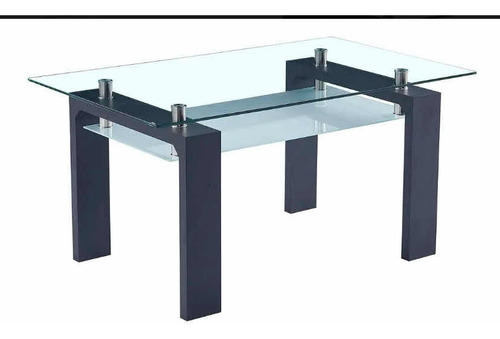 Mesa Usada Comedor De Vidrio Base Jacobsen Estocolmo 6 Silla