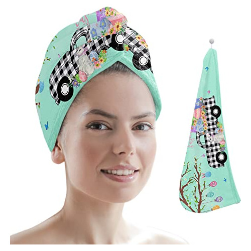 Toalla De Microfibra Para El Cabello, Gorro De Pelo Ultra Ab