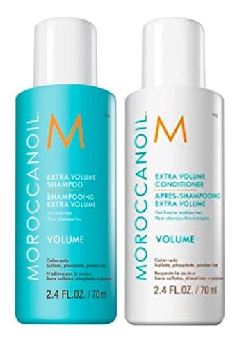 Moroccanoil Shampoo + Acondicionador Volume Travel 70 Ml