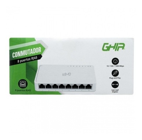 Switch 8 Puertos Gigabit Ghia