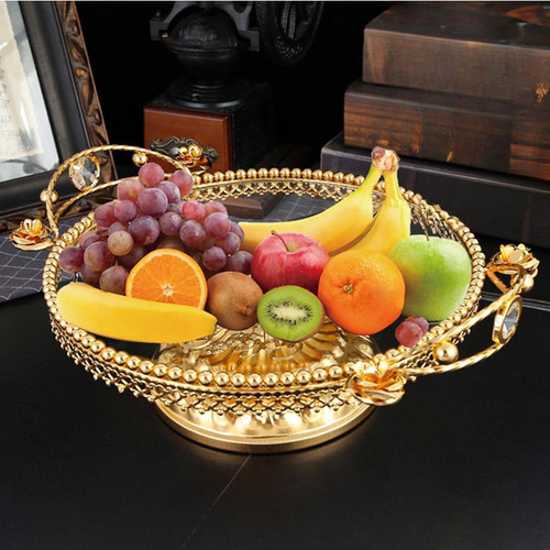 Plato De Fruta De Vidrio Para Centro De Mesa, Bandeja Para