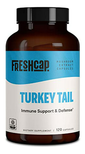 Suplemento De Seta Turkey Tail Para Salud Inmune Y Digestiva (120 Cápsulas)