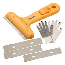 Comprar Raspador Espatula Plástico Tolsen + 3 Hojas De Repuesto -sc-