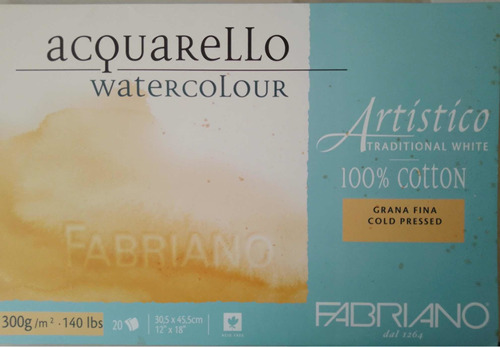 Acuarela, Papel Fabriano Watercolour. El Precio Por Hoja