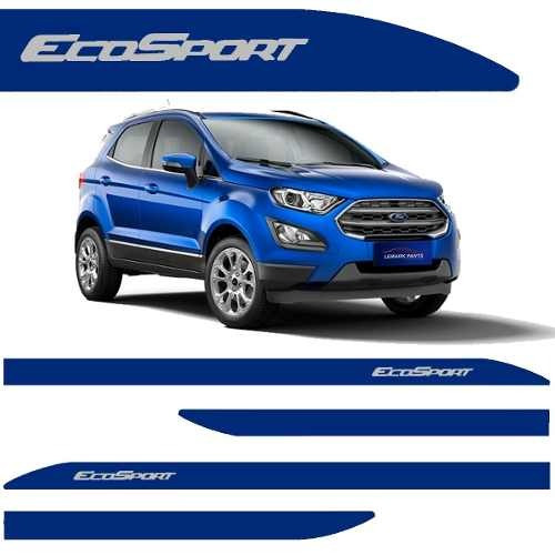 Friso Lateral Ford Nova Ecosport 2018 Azul Belize S-juros