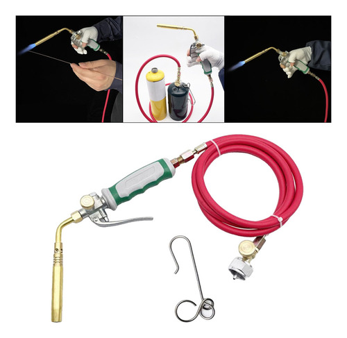 Para Mapp Gas Turbo Torch Com 1.6m Mangueira, Propano Torch