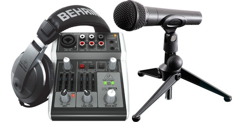 Sistema Produccion Grabacion Behringer Podcastudio 2 Usb