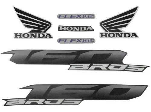 Jogo Kit Adesivos Honda Nxr Bros 160 2016 Branca - Lb10520
