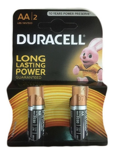 Pilas Duracell Doble Aa Blister De 2 Unidades Vence 2027
