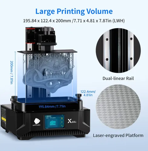 Impressora 3d Anycubic Photon Mono X 6ks Com Tela De 9,1 E