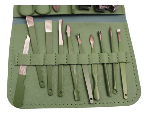 Set Completo Manicure Tijera Y Pinza Cejas Acero Inoxidable