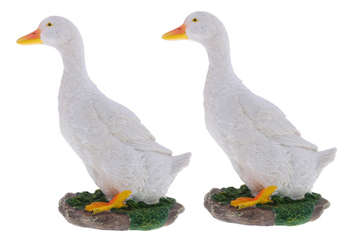 Estatuas De Animales De Resina En Miniatura 2x Adornos De
