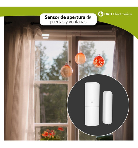 Imagen 2 de 7 de Sensor De Puertas Y Ventanas Inalámbrico- Smartalarm