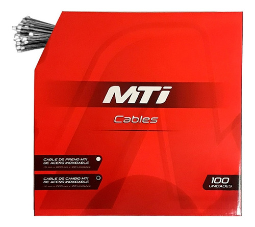 Cables Cambio Bicicleta Mti Inox. Caja 100 Un. - Racer Bikes