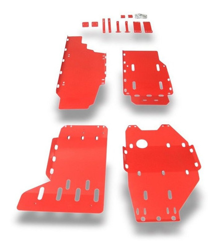 Imagem 2 de 9 de Protetor De Cárter Troller T4 3.2 Xlt 2015 Vermelho
