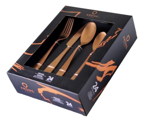 Set Cuchillería Copper 24 Piezas Krons