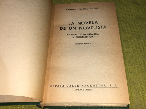 La Novela De Un Novelista - Armando Palacio Valdes - Espasa