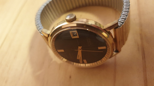 Imagen 2 de 7 de Reloj Automático Suizo Vintage Enchapado En Oro Marca Orton