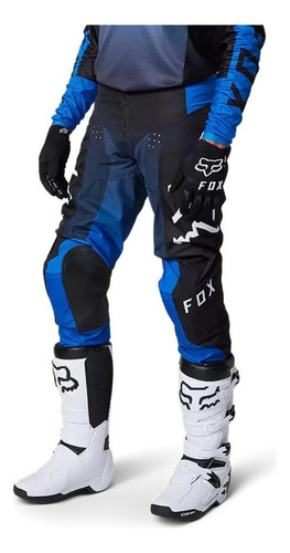 Pantalon Moto 180 Leed Fox Racing Color: Azul-negro