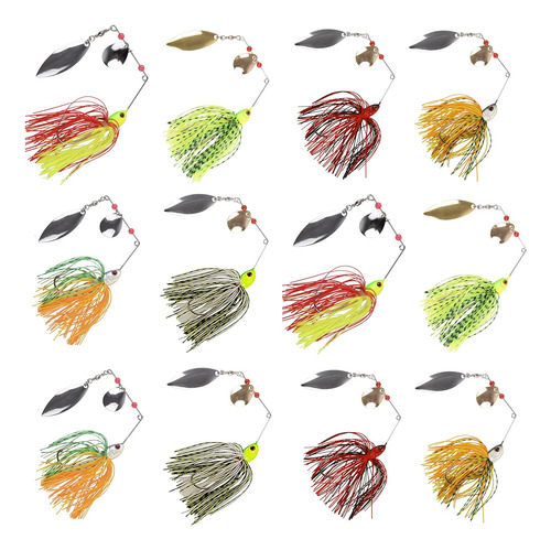 Spinnerbait Señuelos Multicolor Para Pesca De Trucha Y Salmo