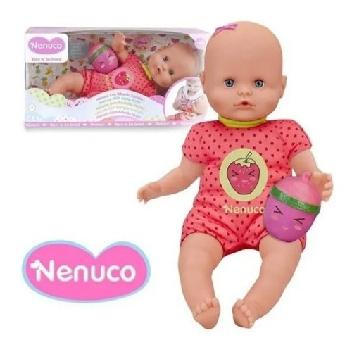 Muñeca Bebe Nenuco Soft C/ Mamadera Sonajero Int N14920 Orig