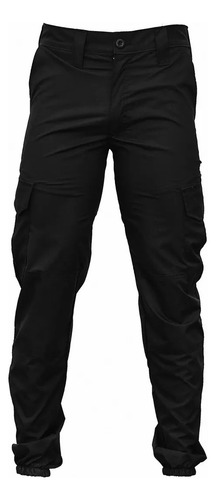 Pantalon Tactico Negro Hombre Flexible, Resistente Al Agua 