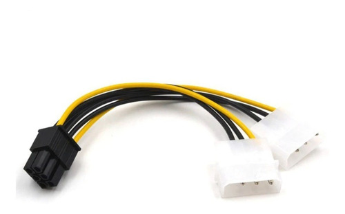 Cable Video Pci-express 6 Pines A 2 Molex 4 Pines