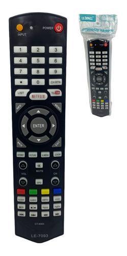 10 Controle Remoto Compatível Tv Smart Semp Toshiba Le-7093