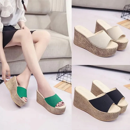 Zapatillas De Tacón Alto Con Plataforma Para Mujer, Informal