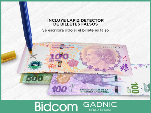 Imagen 7 de 10 de Contadora De Billetes Gadnic Profesional 1500 Billetes