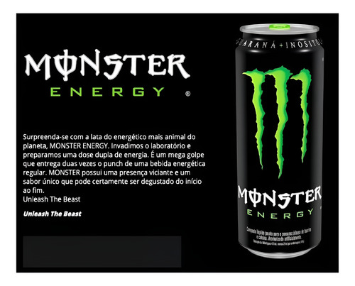 Energético Monster Energy Tradicional 473ml Kit 10uni-gamer